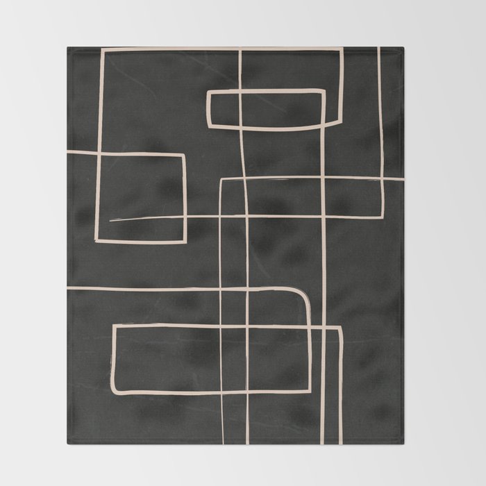 Abstract Minimal Art 30 Throw Blanket Gallery Image 2