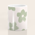 Sage Green Flowers Coffee Mug Gallery Image 4