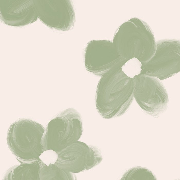 Sage Green Flowers Coffee Mug Gallery Image 2