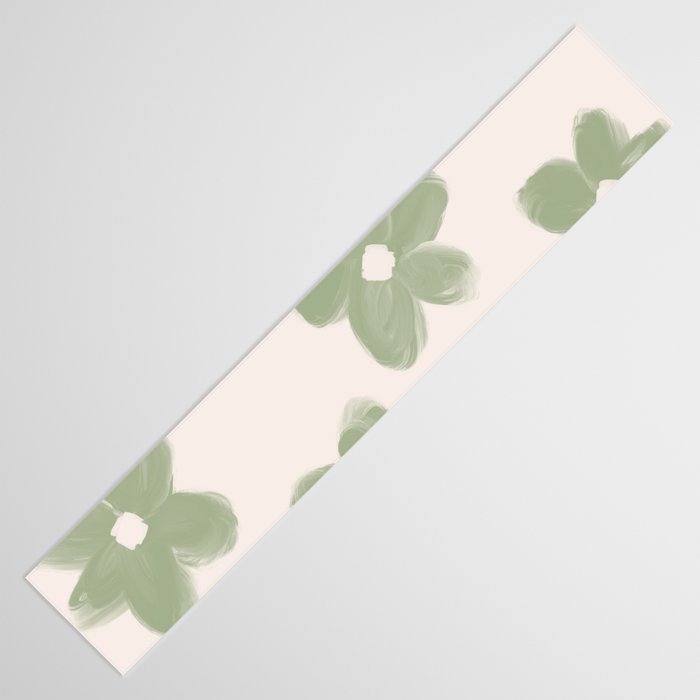 Sage Green Flowers Table Runner Gallery Image 3