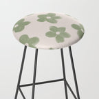 Sage Green Flowers Stool Gallery Image 2