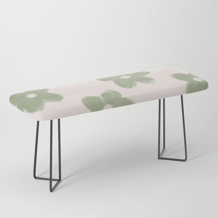 Sage Green Flowers Bench Gallery Image 1