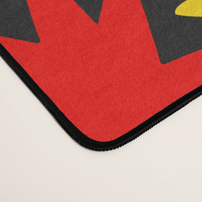 Colorful fun star shape art pattern Desk Mat Gallery Image 4