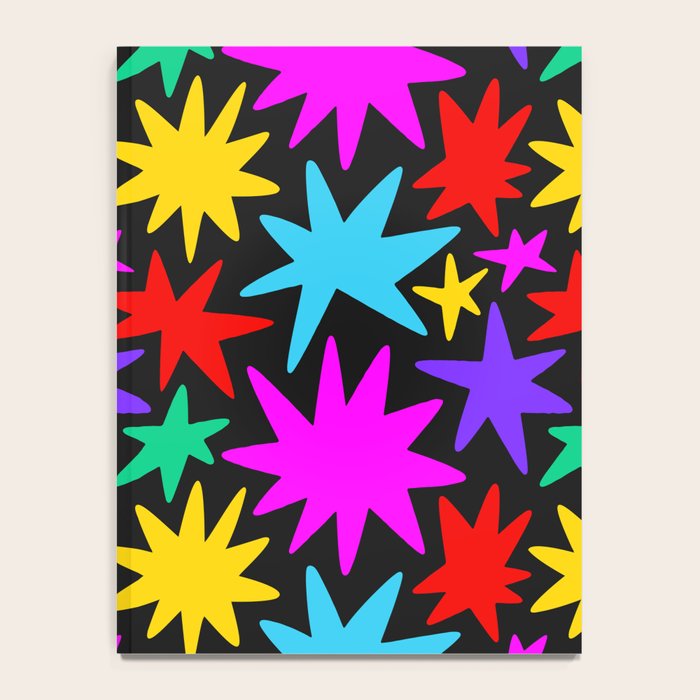 Colorful fun star shape art pattern Notebook Gallery Image 4