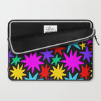 Colorful fun star shape art pattern Laptop Sleeve Gallery Image 2