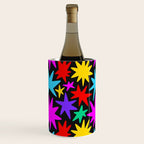 Colorful fun star shape art pattern Wine Chiller Gallery Image 1