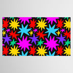 Colorful fun star shape art pattern Tablecloth Gallery Image 2