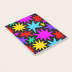 Colorful fun star shape art pattern Notebook Gallery Image 3
