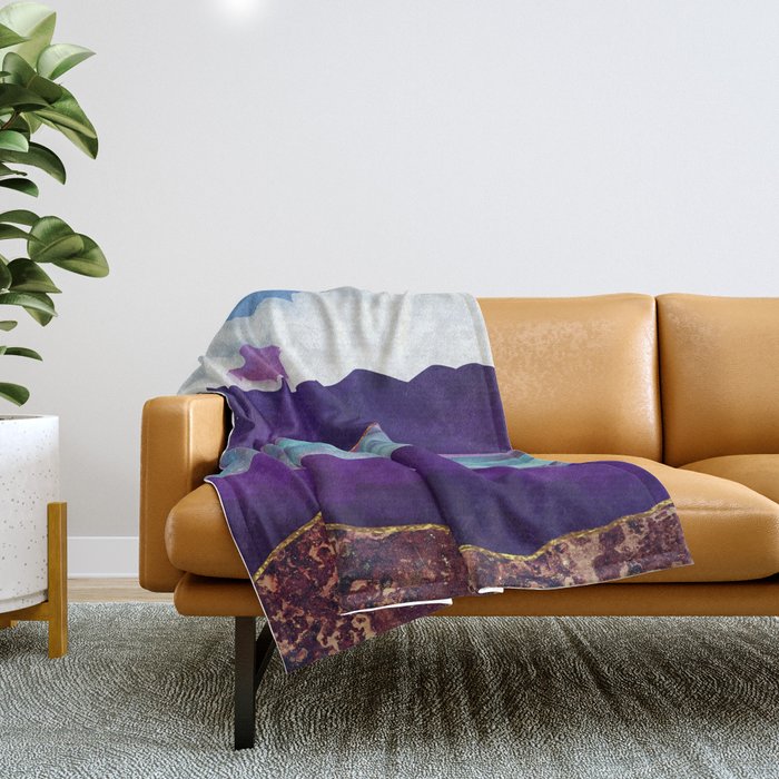 Dark Sea Throw Blanket Gallery Image 1