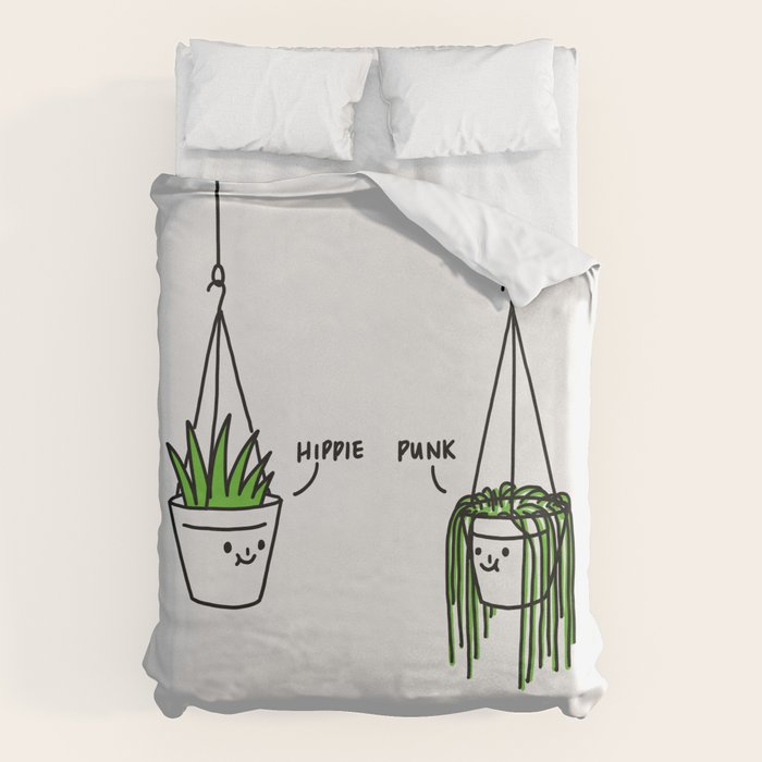 Hippie and Punk plants Duvet Cover Gallery Image 6