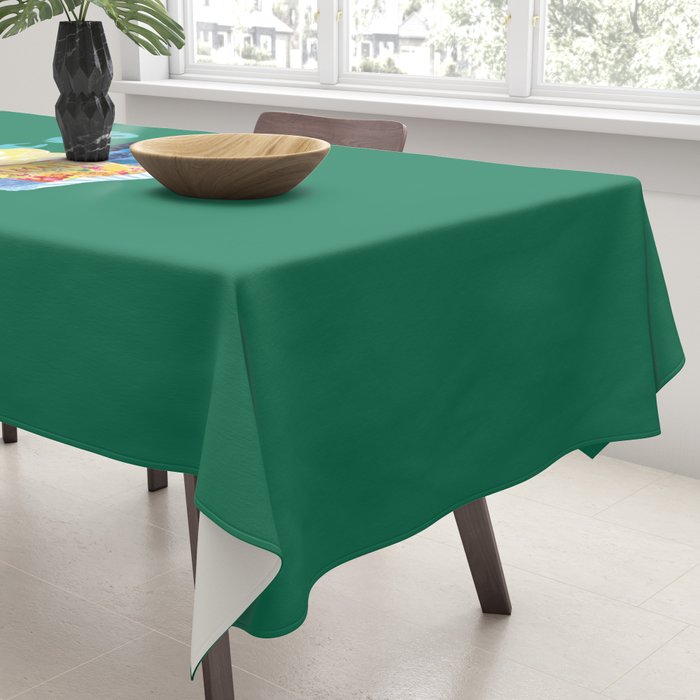Pisces Chill Vibes in Chive Green | Zodiac Series  Tablecloth Gallery Image 3