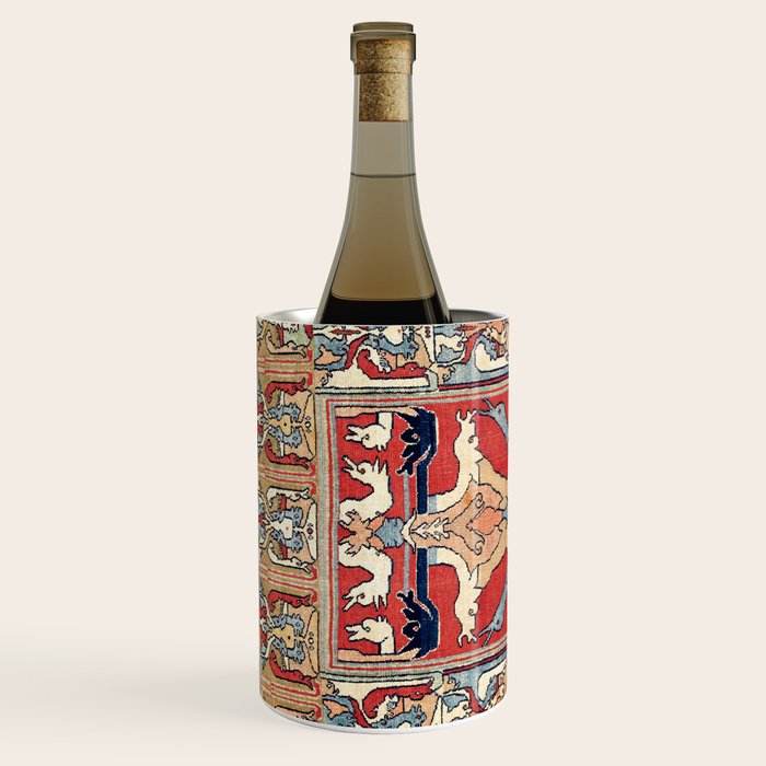 Sehna Kurdish Northwest Persian Rug Print Wine Chiller Gallery Image 2