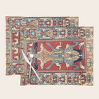 Sehna Kurdish Northwest Persian Rug Print Placemat Gallery Image 1