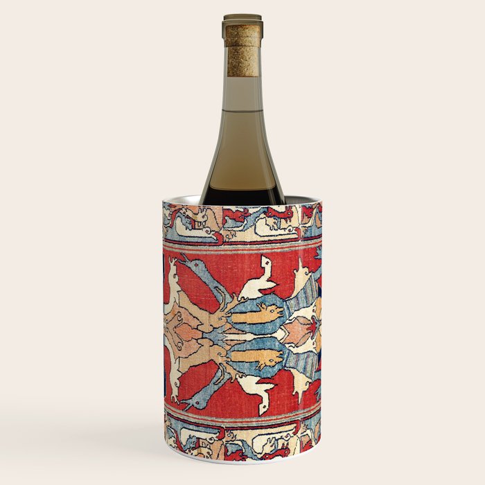 Sehna Kurdish Northwest Persian Rug Print Wine Chiller Gallery Image 1