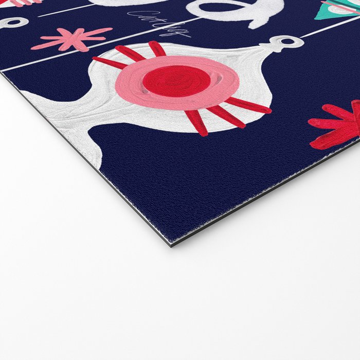 Happy Holidays - Navy Welcome Mat Gallery Image 2