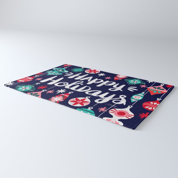 Happy Holidays - Navy Rug Gallery Image 3