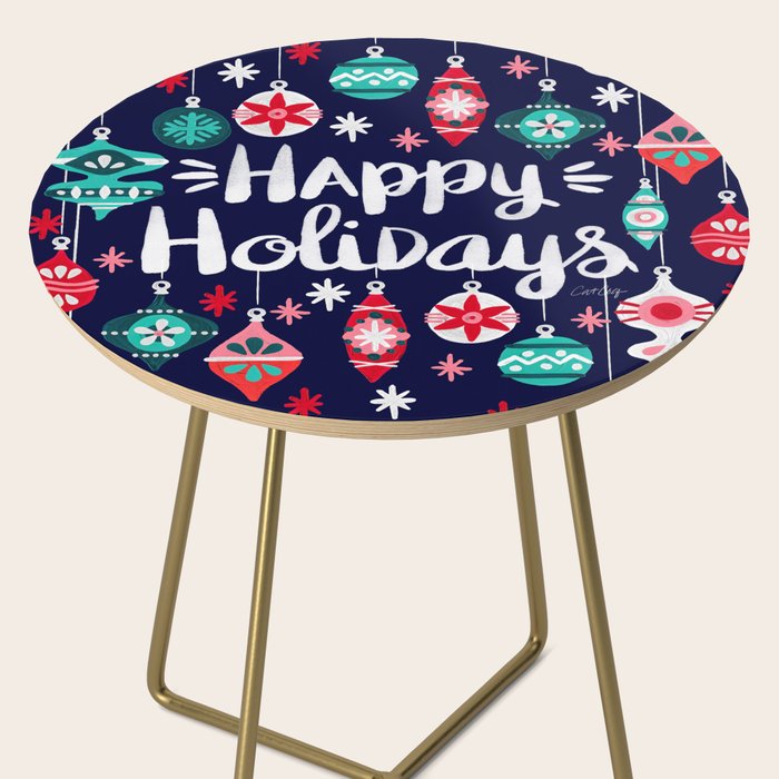 Happy Holidays - Navy Side Table Gallery Image 2