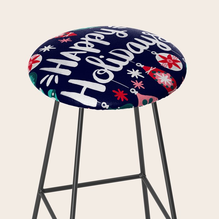 Happy Holidays - Navy Stool Gallery Image 2