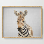 Baby Zebra - Colorful Serving Tray Gallery Image 1