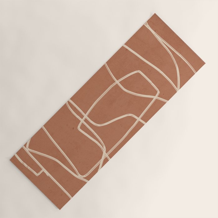 Abstract line art 22 Yoga Mat Gallery Image 1