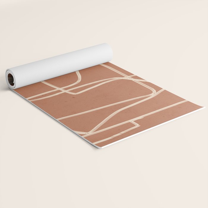 Abstract line art 22 Yoga Mat Gallery Image 2