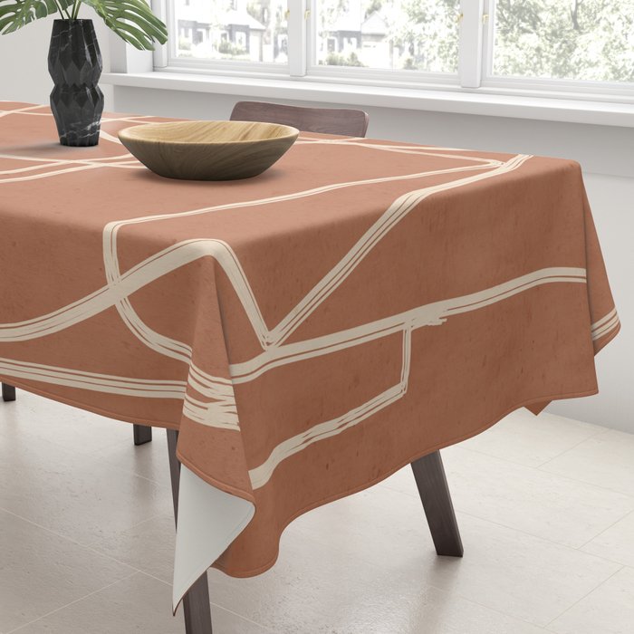 Abstract line art 22 Tablecloth Gallery Image 3