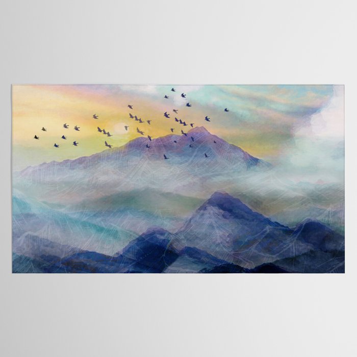 Mountain Sunrise Tablecloth Gallery Image 2