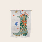 Festive Cowboy Boot Christmas Art  Whimsical Western Holiday Decor Wall Hanging Gallery Image 1