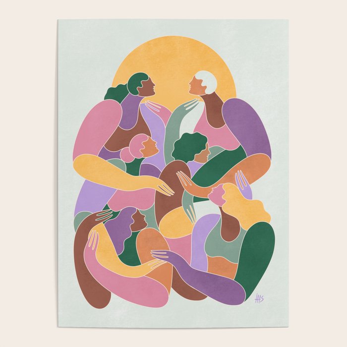 Rising Together - pastels  Poster