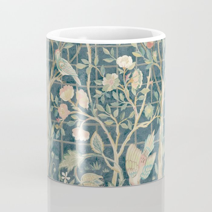 William Morris Vintage Melsetter Indigo Rose  Coffee Mug Gallery Image 4
