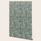 William Morris Vintage Melsetter Indigo Rose  Wallpaper Gallery Image 2