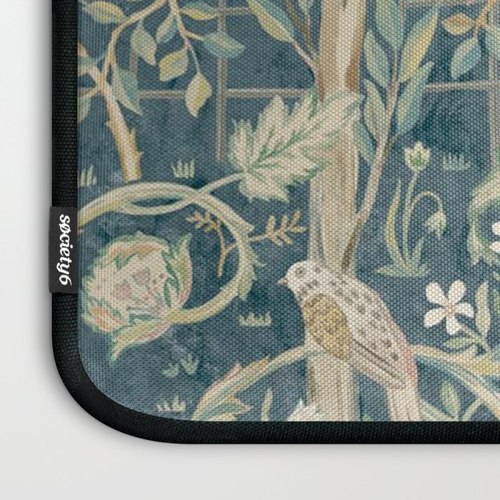 William Morris Vintage Melsetter Indigo Rose  Laptop Sleeve Gallery Image 3
