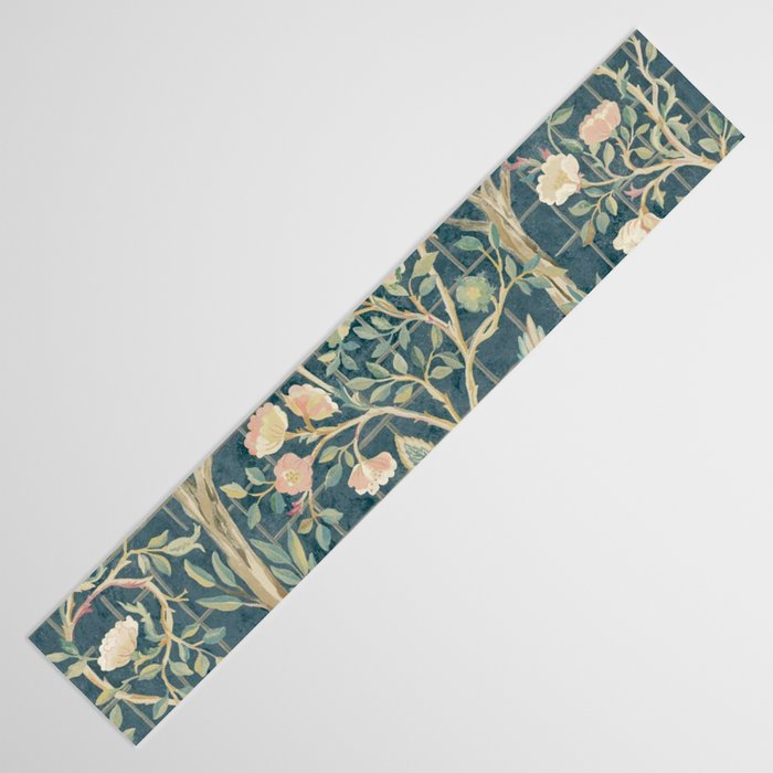 William Morris Vintage Melsetter Indigo Rose  Table Runner Gallery Image 3