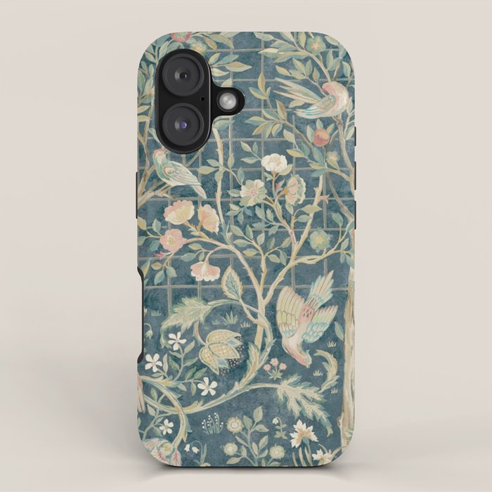 William Morris Vintage Melsetter Indigo Rose  iPhone Case Gallery Image 1
