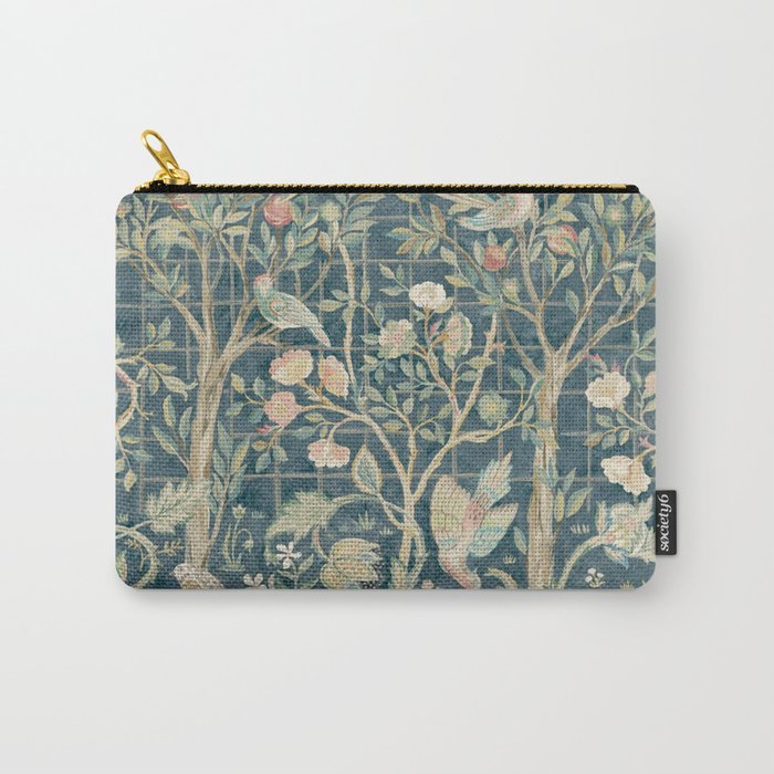 William Morris Vintage Melsetter Indigo Rose  Carry All Pouch Gallery Image 1