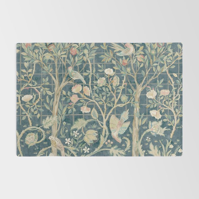 William Morris Vintage Melsetter Indigo Rose  Rug Gallery Image 2