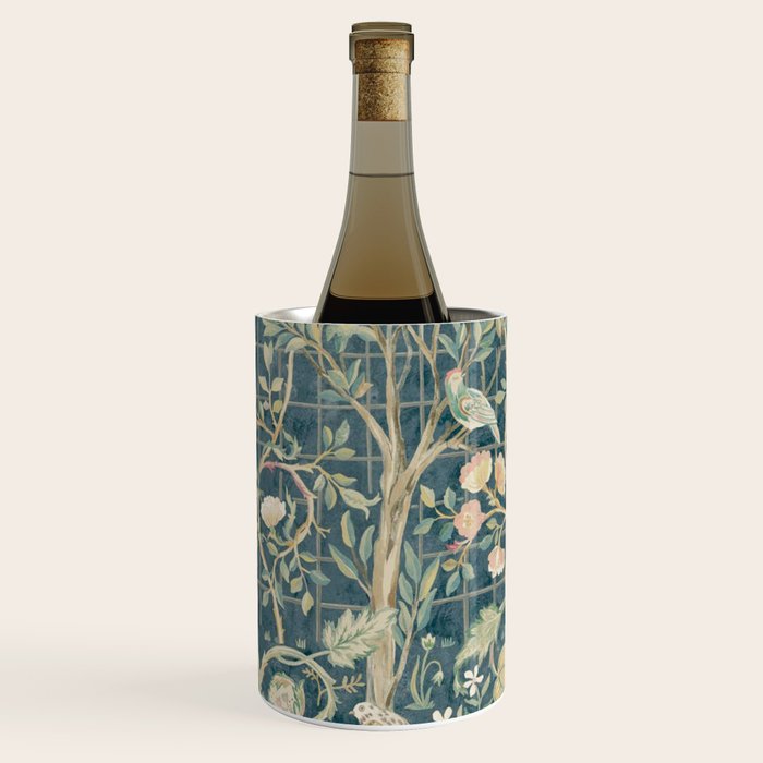 William Morris Vintage Melsetter Indigo Rose  Wine Chiller Gallery Image 2