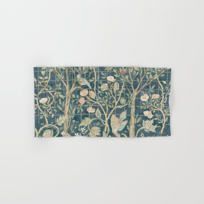 William Morris Vintage Melsetter Indigo Rose  Bath Towel Gallery Image 1