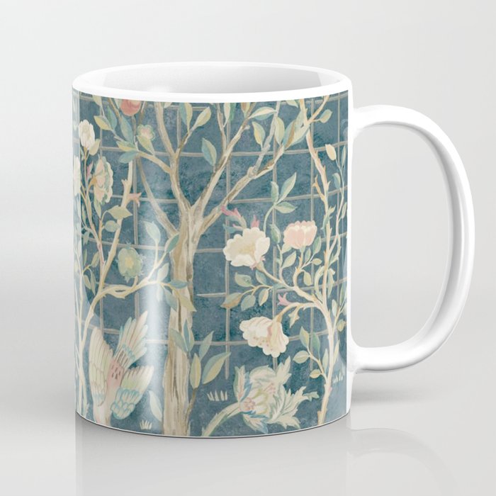 William Morris Vintage Melsetter Indigo Rose  Coffee Mug Gallery Image 1