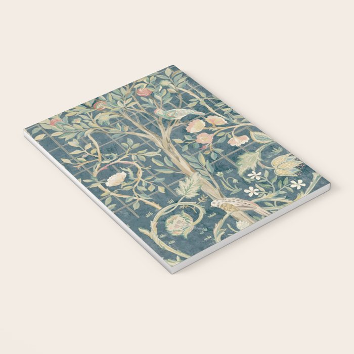 William Morris Vintage Melsetter Indigo Rose  Notebook Gallery Image 3