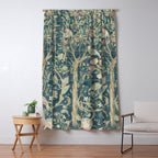 William Morris Vintage Melsetter Indigo Rose  Window Curtain Gallery Image 5