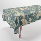 William Morris Vintage Melsetter Indigo Rose  Tablecloth Gallery Image 1
