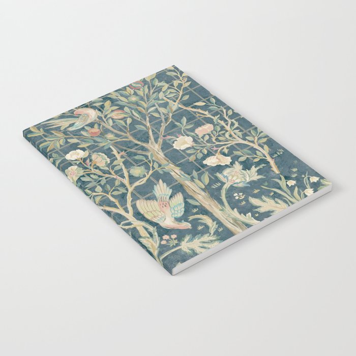 William Morris Vintage Melsetter Indigo Rose  Notebook Gallery Image 1