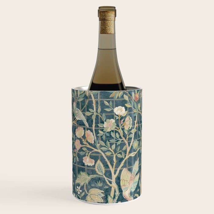 William Morris Vintage Melsetter Indigo Rose  Wine Chiller Gallery Image 1