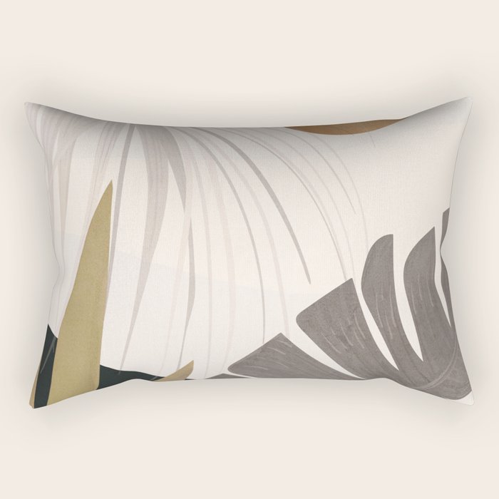Abstract Art Tropical Leaves 97 Rectangular Pillow Gallery Image 2