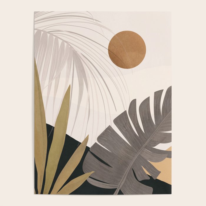 Abstract Art Tropical Leaves 97 Poster Gallery Image 4