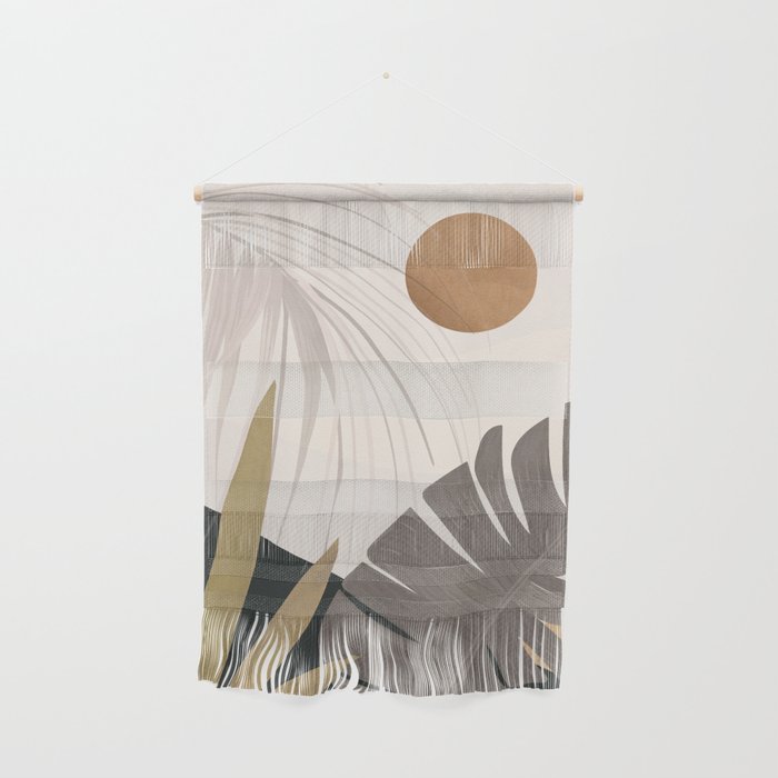 Abstract Art Tropical Leaves 97 Wall Hanging Gallery Image 1