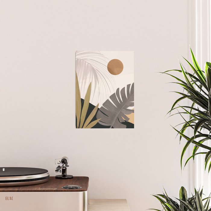 Abstract Art Tropical Leaves 97 Poster Gallery Image 2