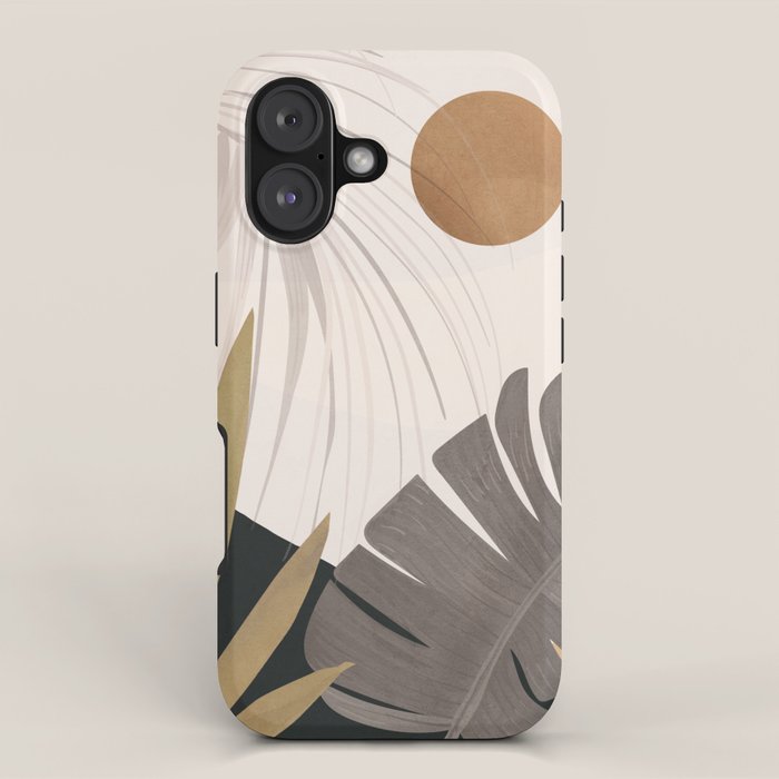 Abstract Art Tropical Leaves 97 iPhone Case Gallery Image 1
