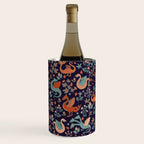 Dragons and Flowers Dark Purple Wine Chiller Gallery Image 3